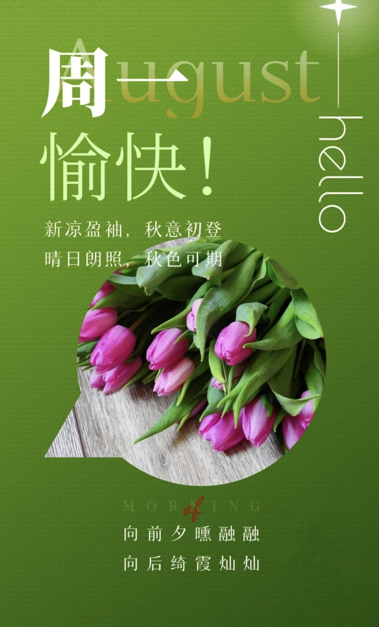 95  94新凉盈袖,秋意初登.向前 夕醺融融,向后 绮霞灿 灿.