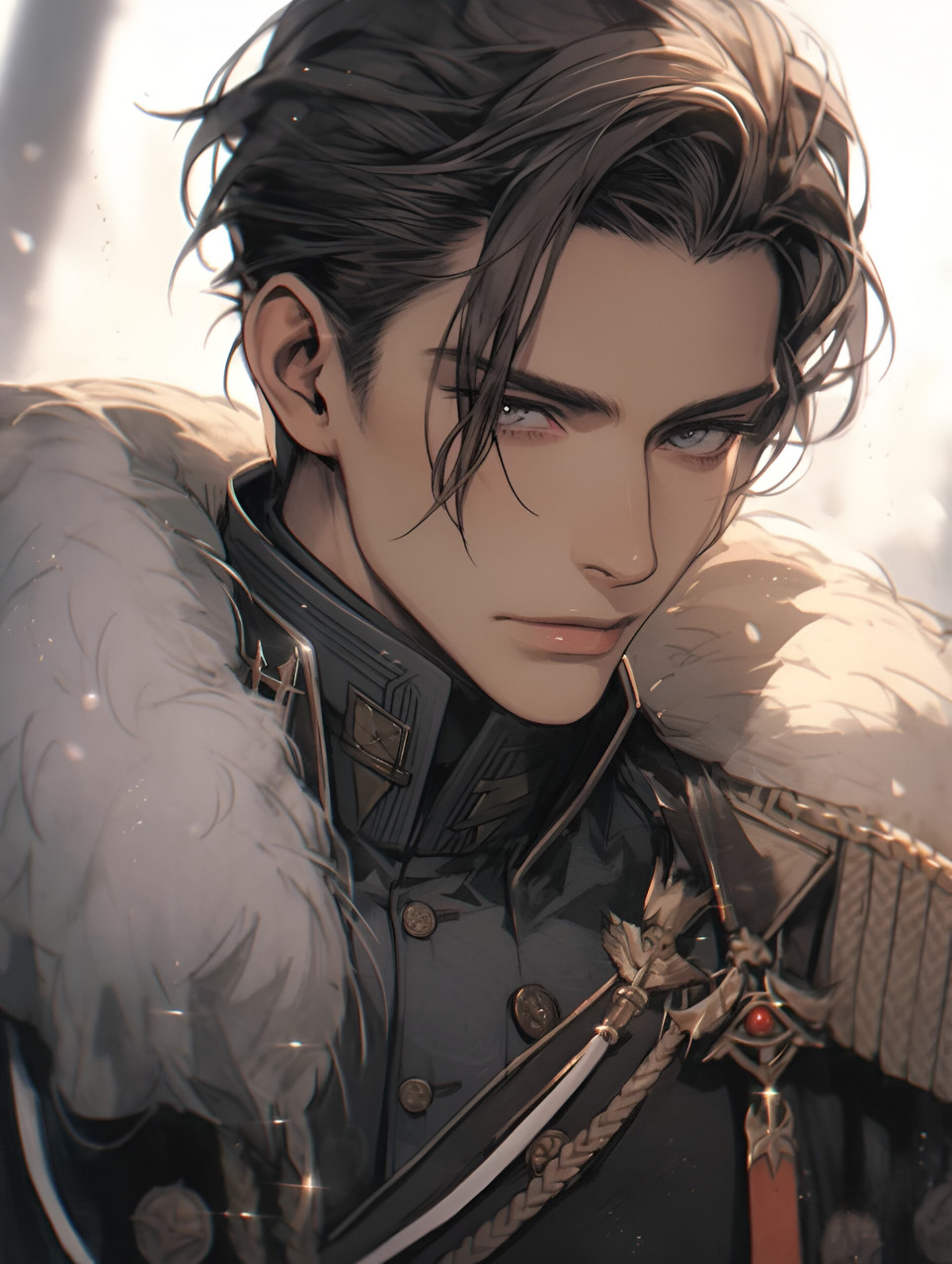 这不就是星际文里的指挥官男主嘛[期待] #二次元# #ai绘画