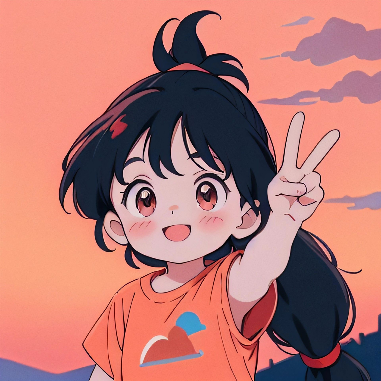 一起给生活比耶,好运紧跟着来[嘻嘻]#头像# #漫画# #ai共创计划#