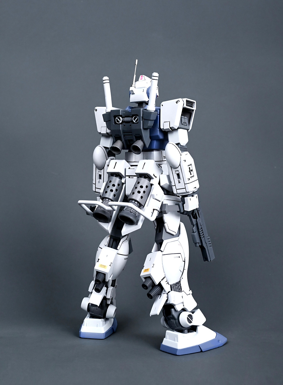 模型欣赏:机动战士高达 hg 高增压吉姆,增加了裙甲推进器,by 百鬼丸.