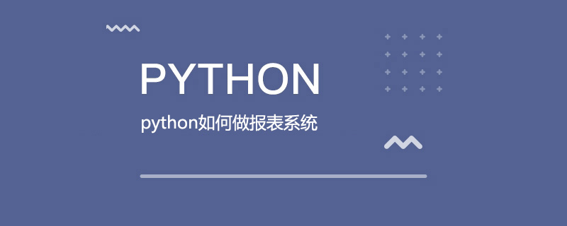 python如何制作报表系统