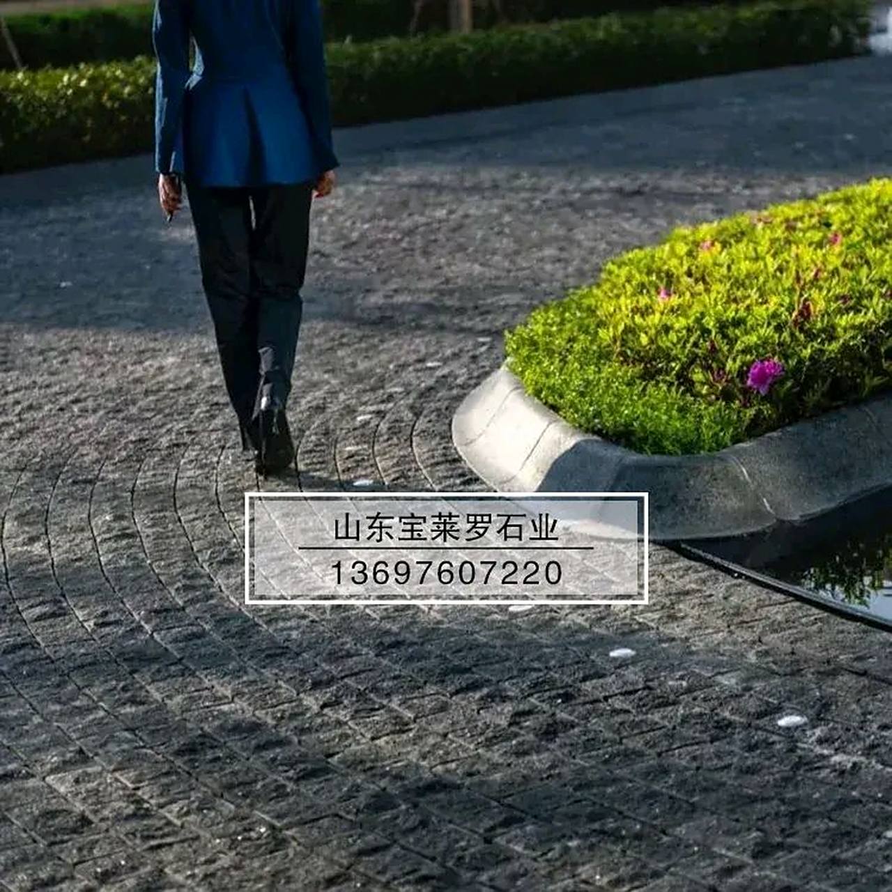 小块石 弹石地铺 |中国黑 蒙古黑 章丘黑  手劈自然蘑菇面  防滑仿古