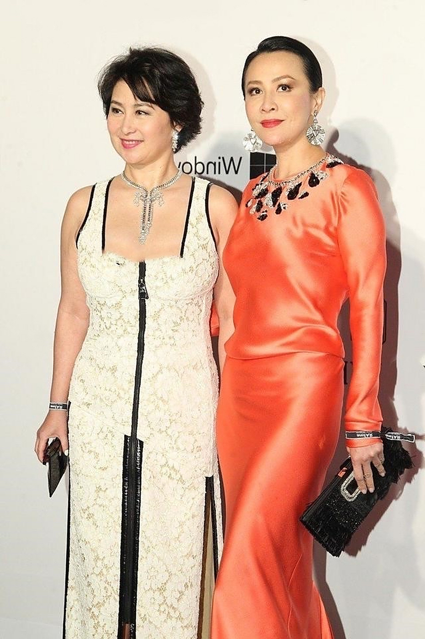 何超琼和刘嘉玲合照,一个富贵一个有气质