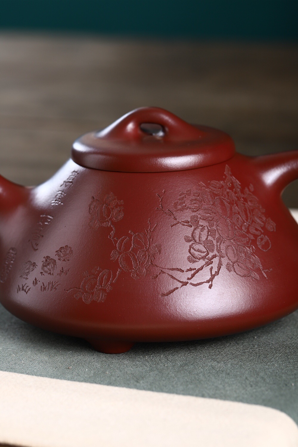 宜兴紫砂壶吴小军全手工子冶石瓢350cc