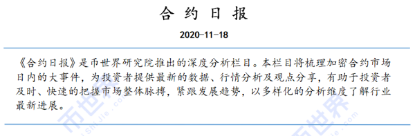 【合约日报】BTC冲击18000，但市场并未出现明显泡沫