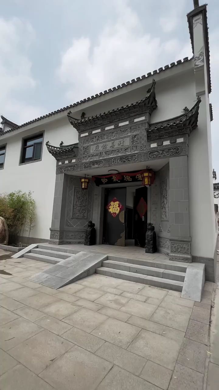 農村自建徽派風格門樓小院,一款適合老人的宅院,喜歡的點贊