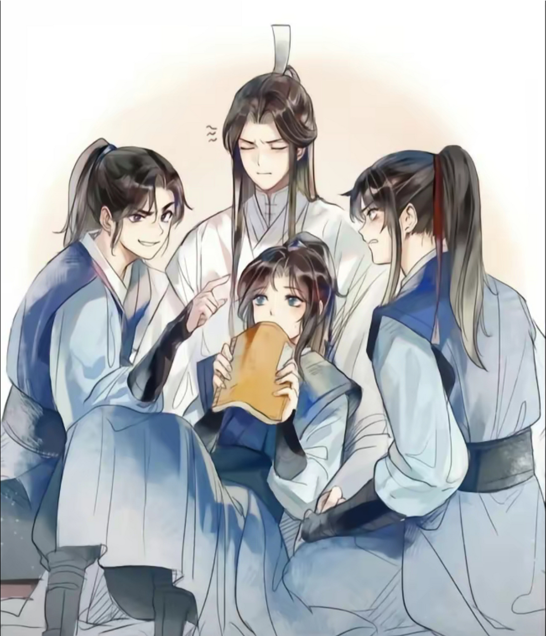 师尊和他的"好"徒弟们[二哈]~ #二哈和他的白猫师尊# #漫画