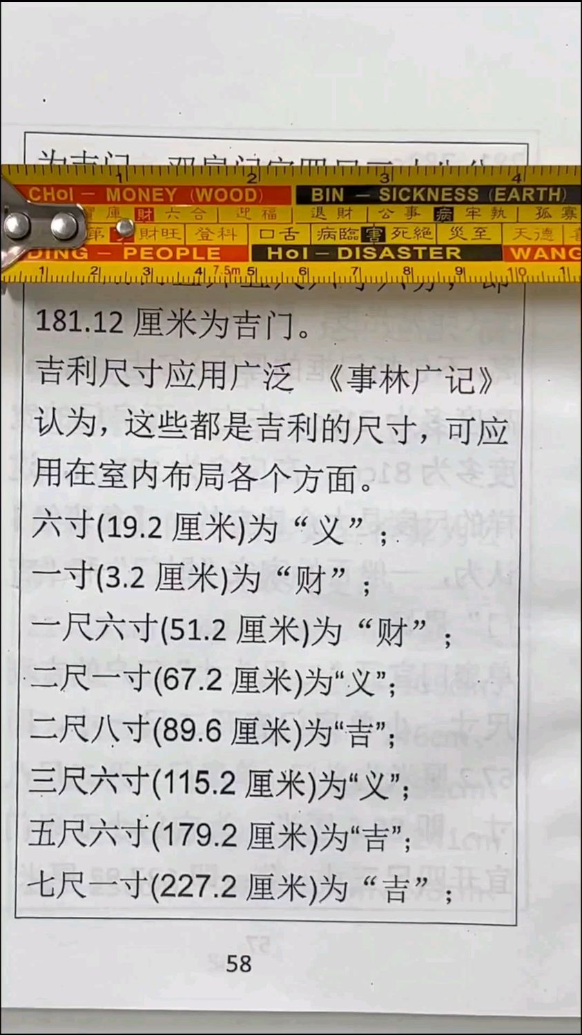 4608版老木匠版正宗鲁班尺附带使用方法,其他鲁班尺知识可去我的其他
