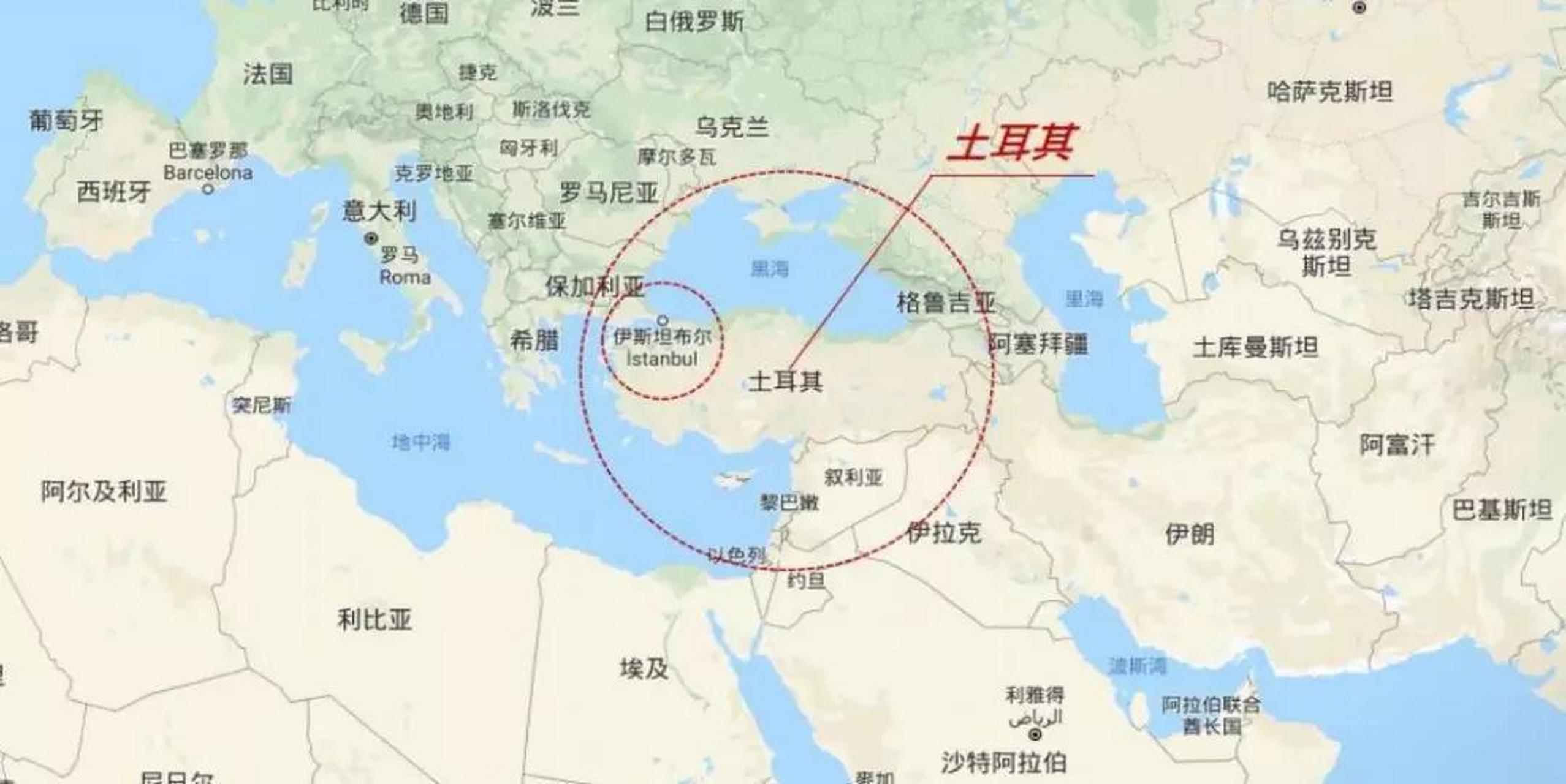 土耳其位于亚洲和欧洲的交界处,地理位置极其重要