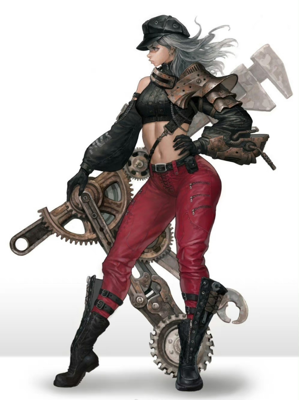 感腻细腻的蒸汽朋克 动漫插画