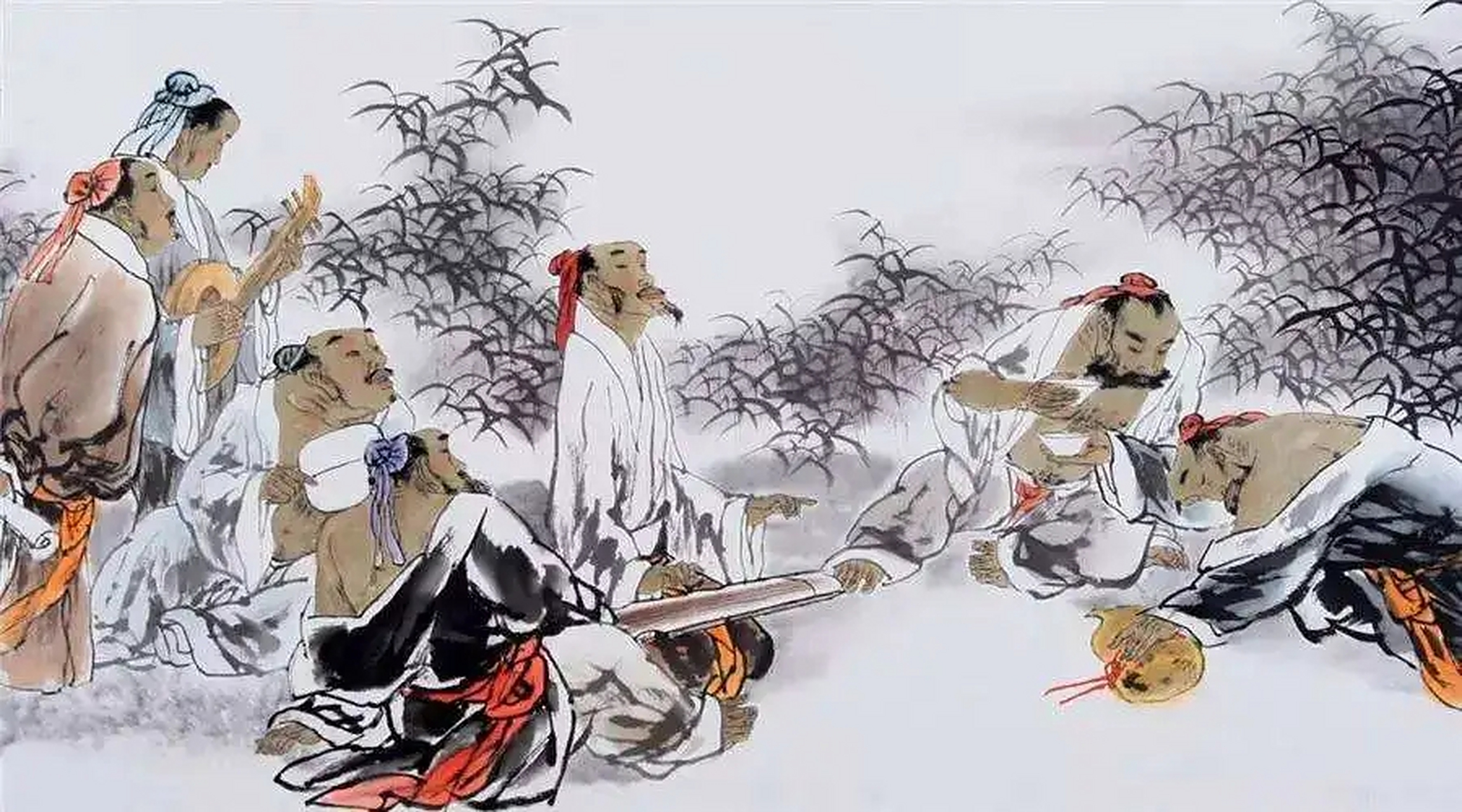 竹林七贤中,最负盛名的当属嵇康和阮籍.