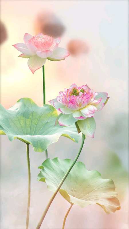 送你二朵荷花,象征美好,就让大数据推送给喜欢花,热爱大自然,热爱生活