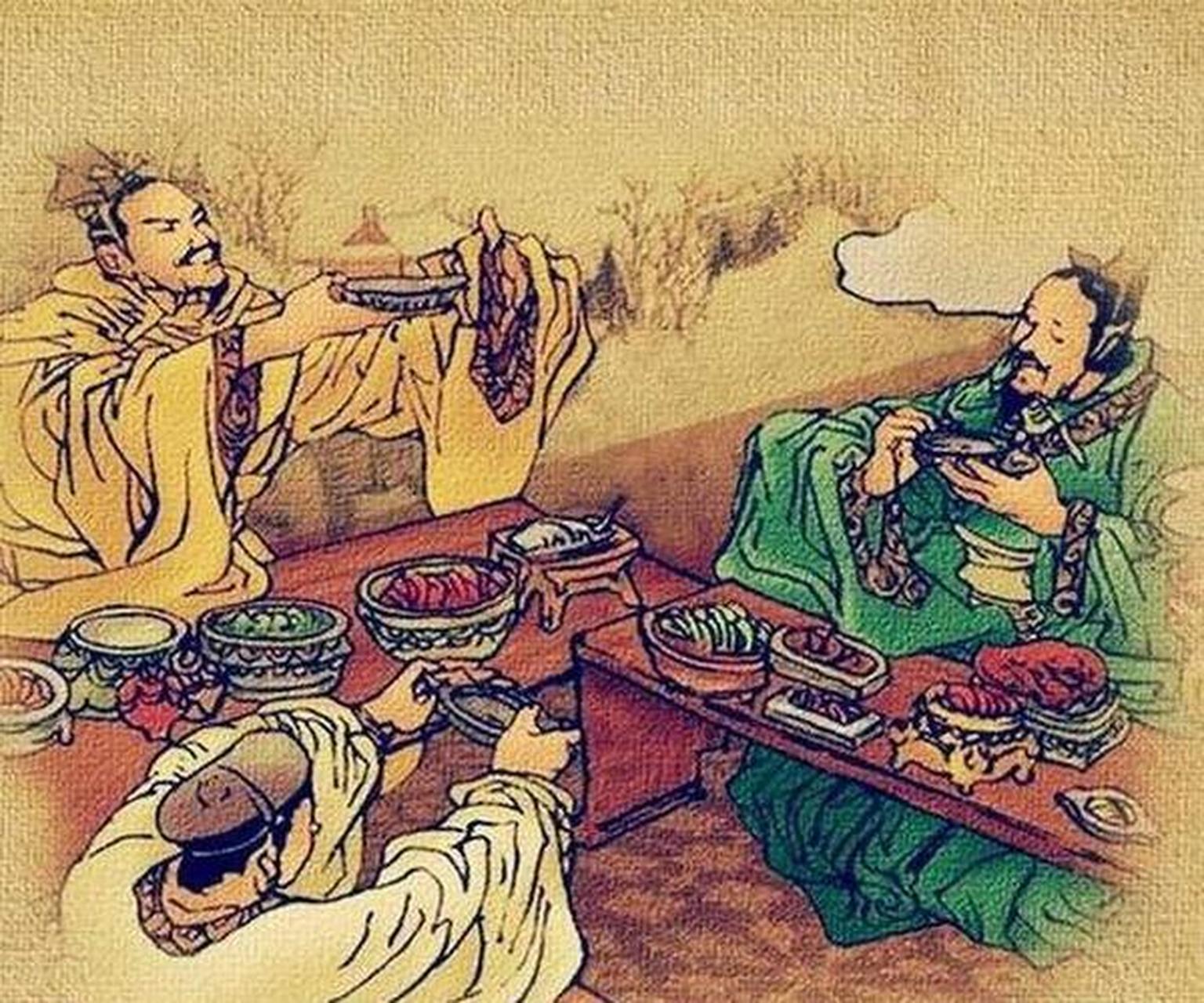 有个人应请赴宴,主人斟酒时,每次只斟半杯.