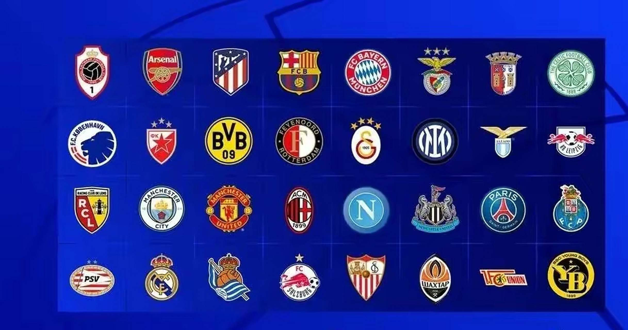 欧冠32强分档球队公布了,谁能夺得新赛季的欧冠冠军呢?