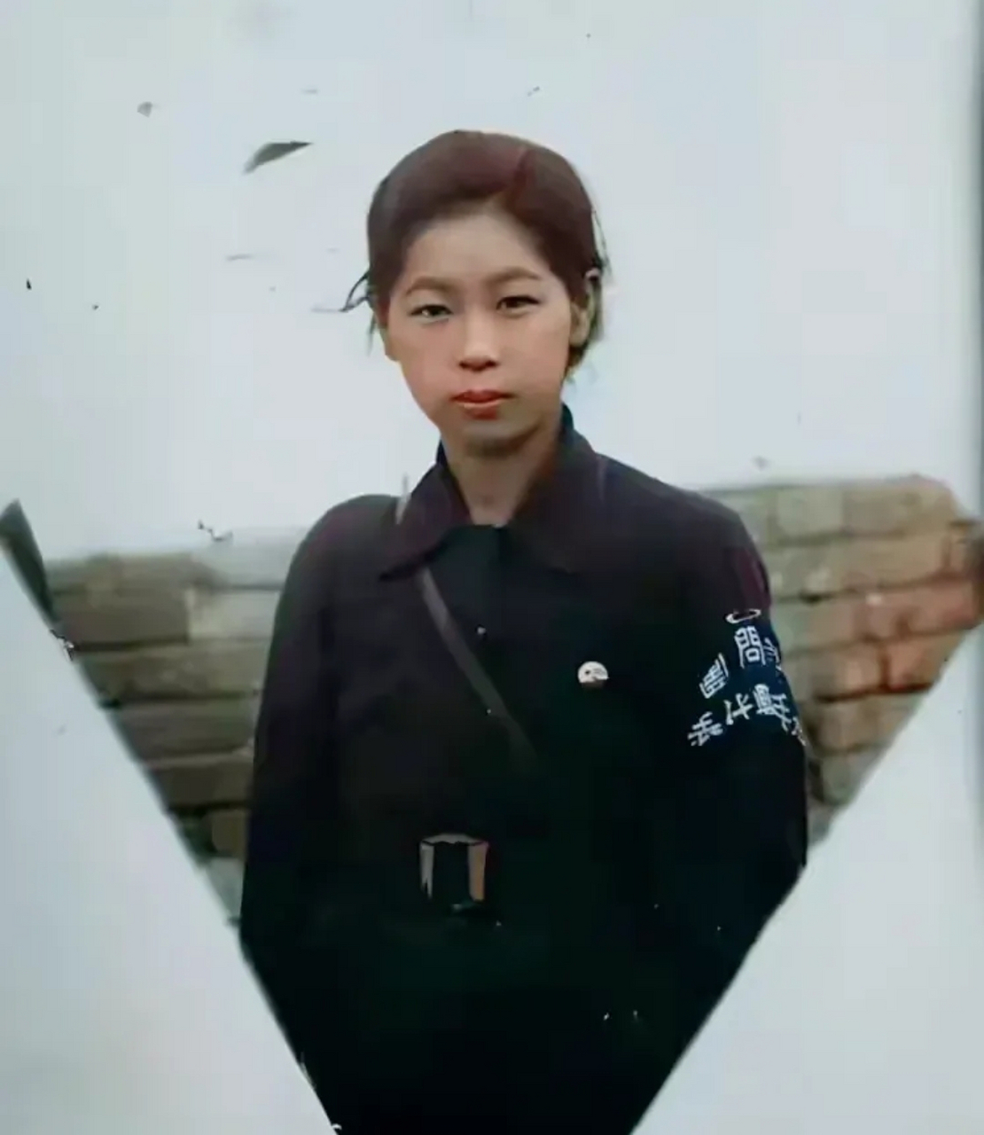 1939年,满洲边境线上,一名日本"女子挺身队"队员.