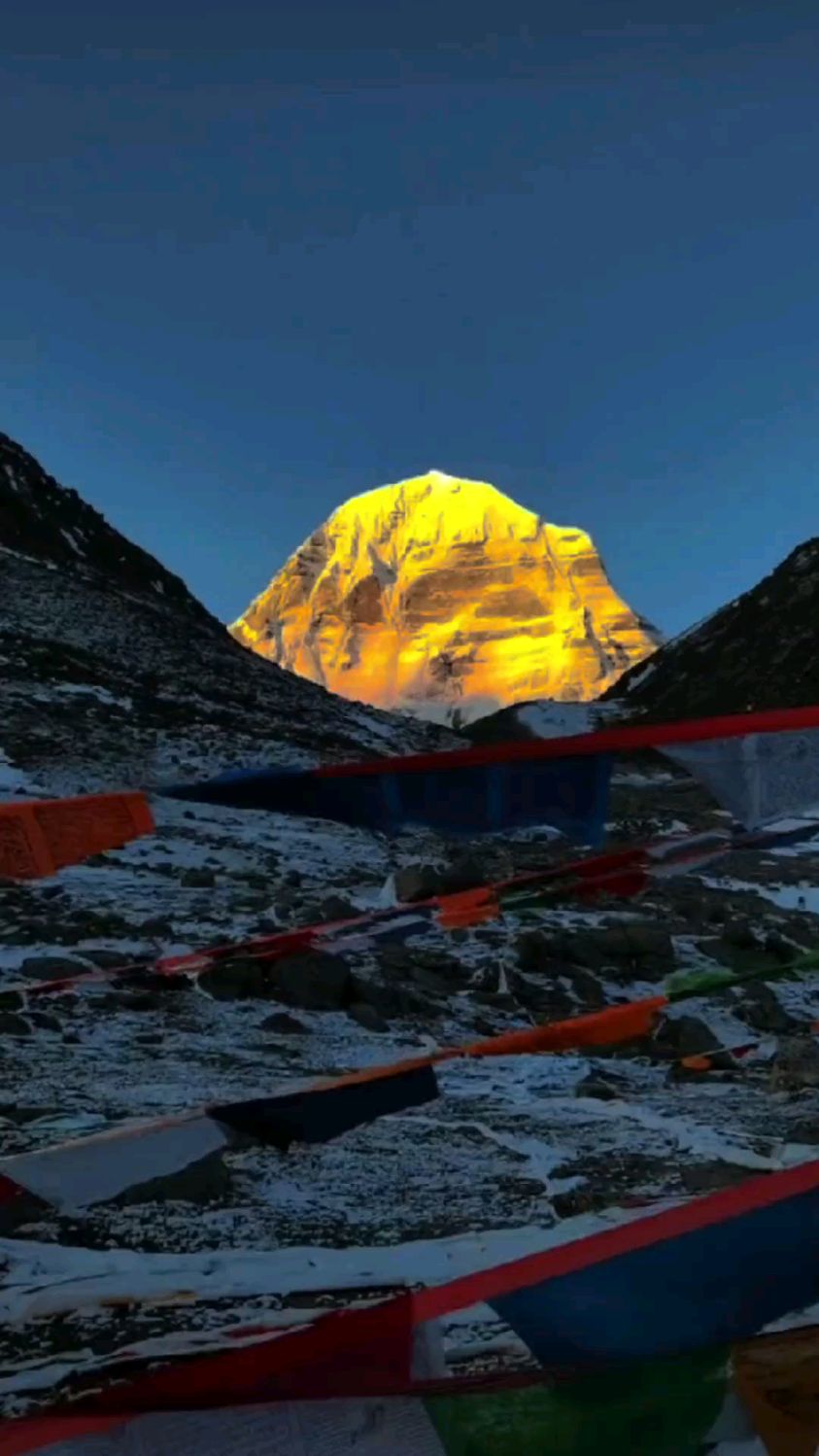 冈仁波齐日照金山750分太美了