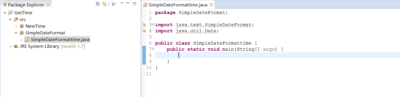 java中使用 simpledateformat 格式化日期