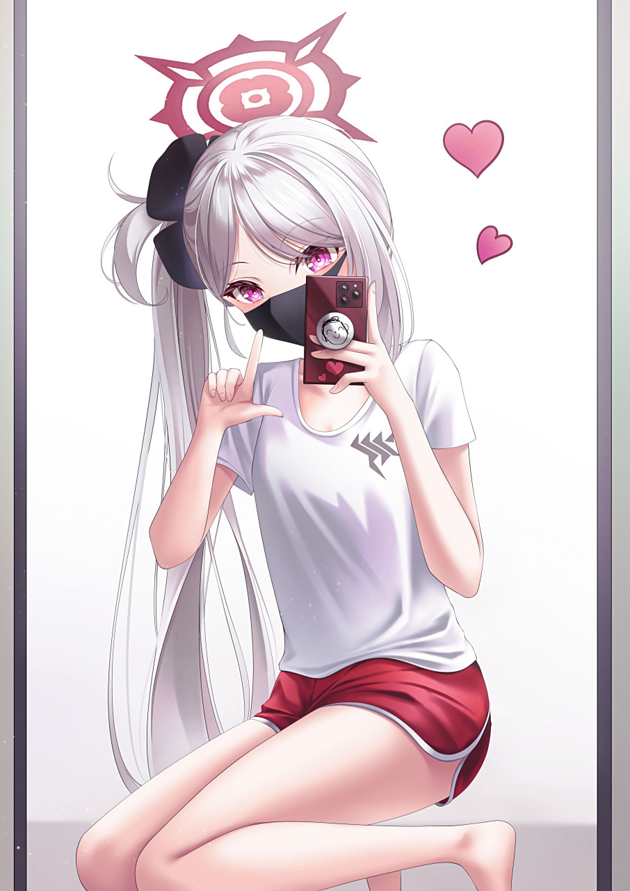 侧马尾白毛萝莉浅黄睦月(可爱小萝莉[awsl]) 画师:シラジュン#二次元