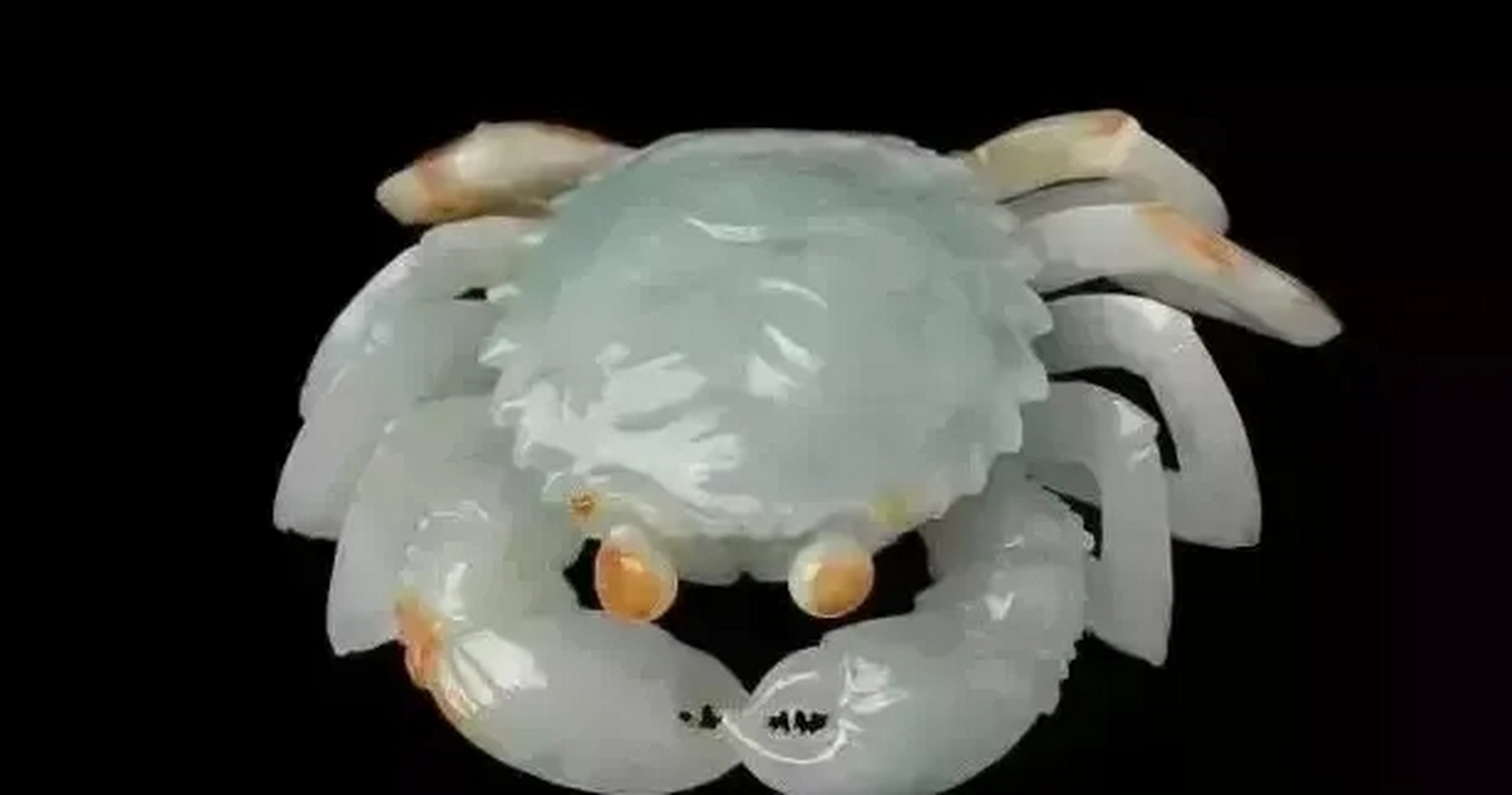 吃螃蟹的季节到了 玉雕中的螃蟹,螃蟹在玉雕中寓意八方来财#翡翠