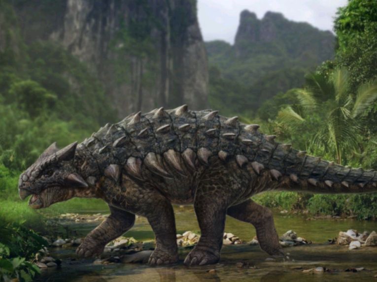 铁甲龙古老的装甲巨兽