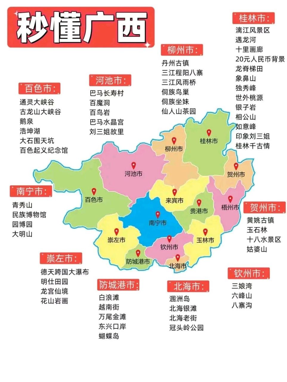 广西哪里最吸引你99#喜欢哪个地方# #旅游##广西# #vlog记录生活