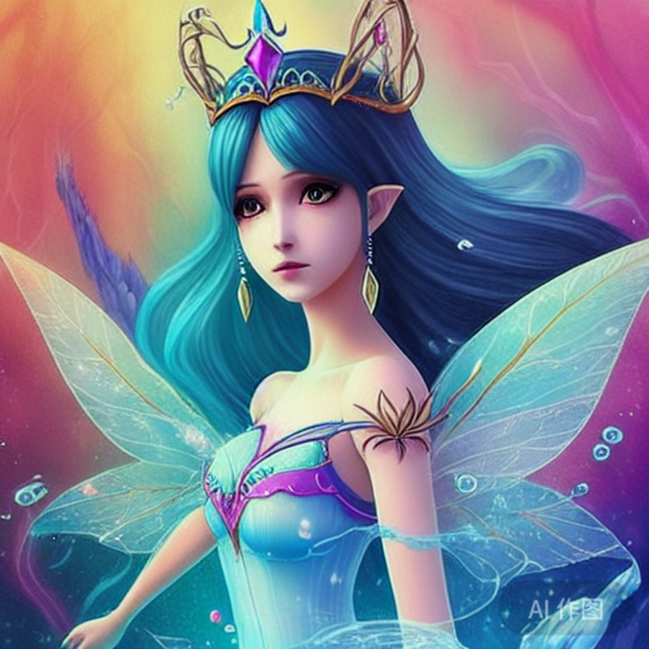 果然,百度ai绘画能力越来越好了. 这全新的叶罗丽仙子有几分像