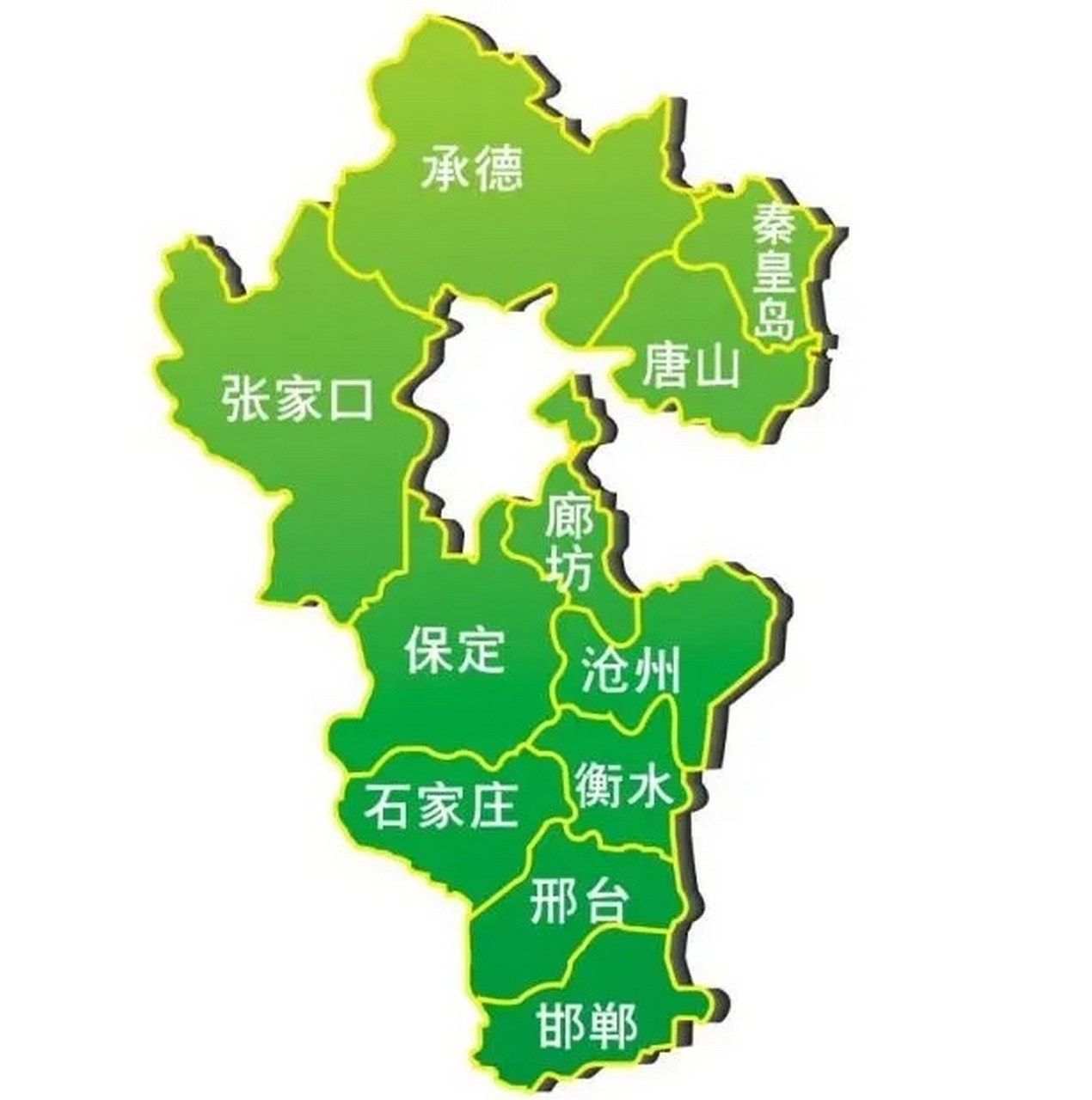 河北区域地图图片