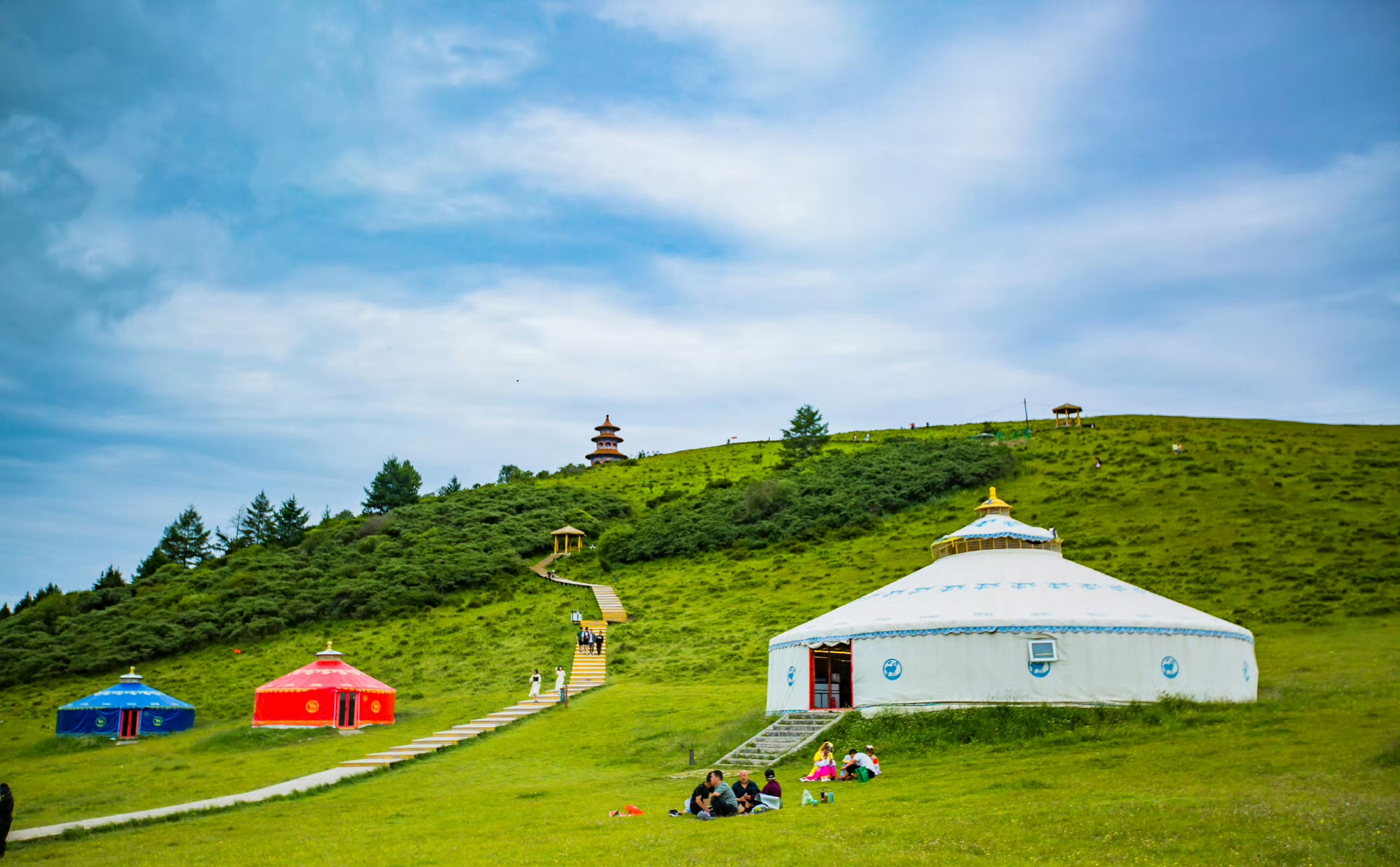 狼渡湿地草原位于定西岷县县城以东70公里的闾井镇境内,占地90多万亩