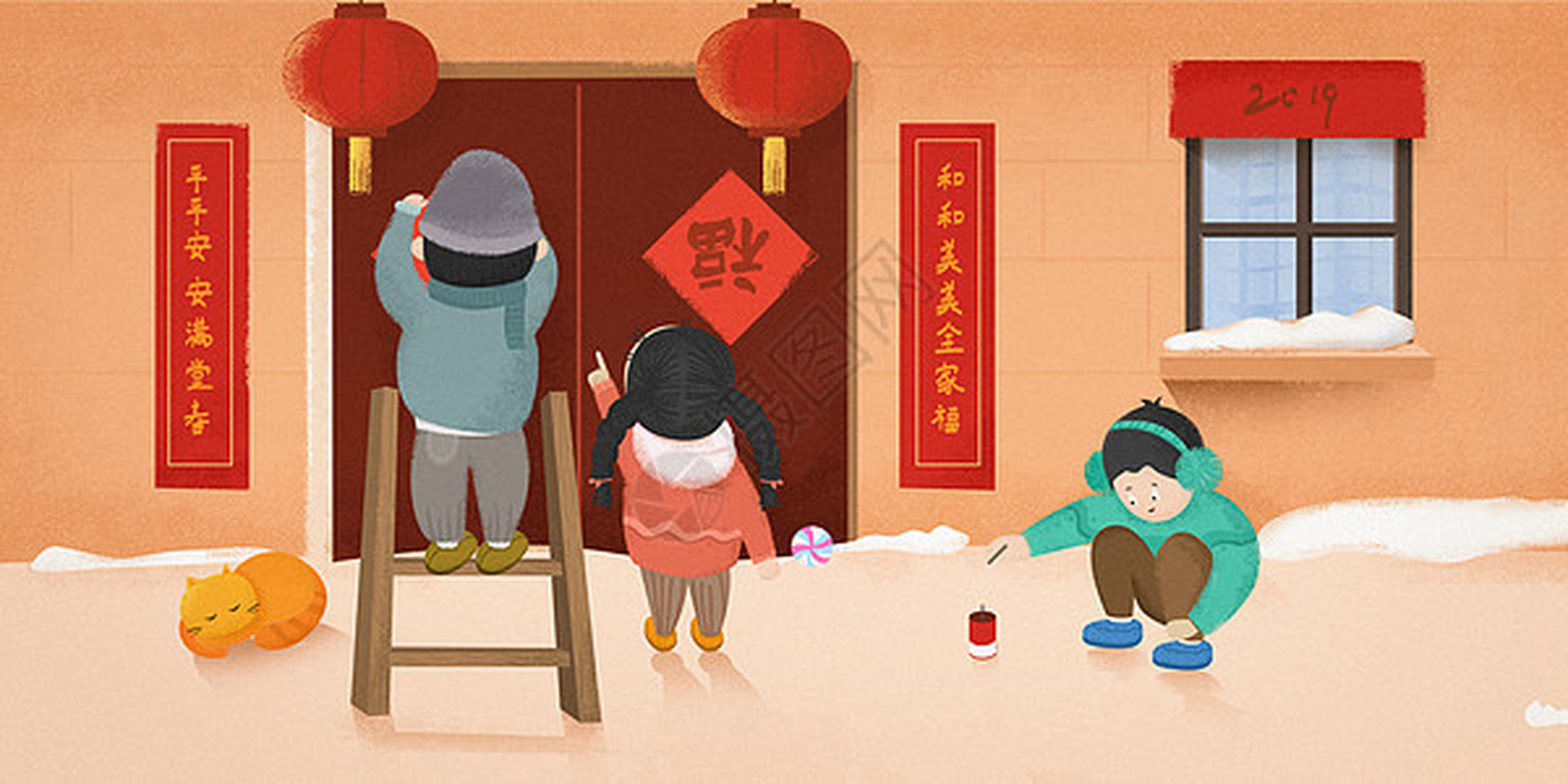 过年前,带领孩子打扫卫生,整理美化房间,凡事从小事做起,"一屋不扫