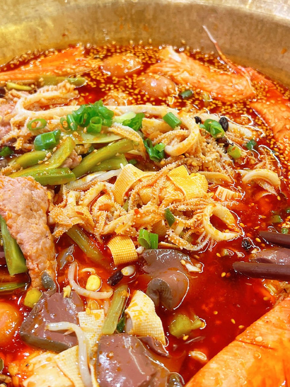 今天去吃了冒千层肚～夏天吃辣太过瘾啦!