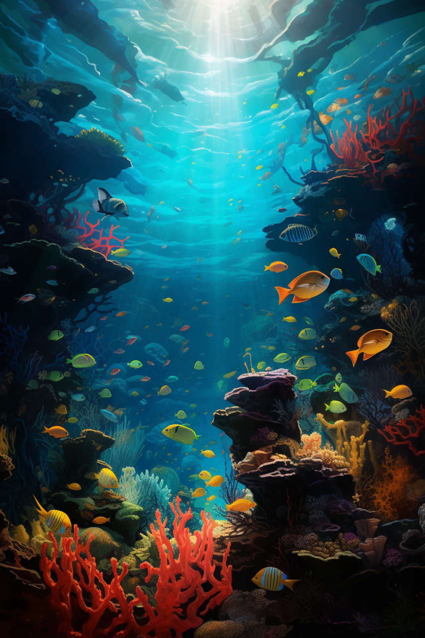 水族景观#ai绘画# #场景# #风景