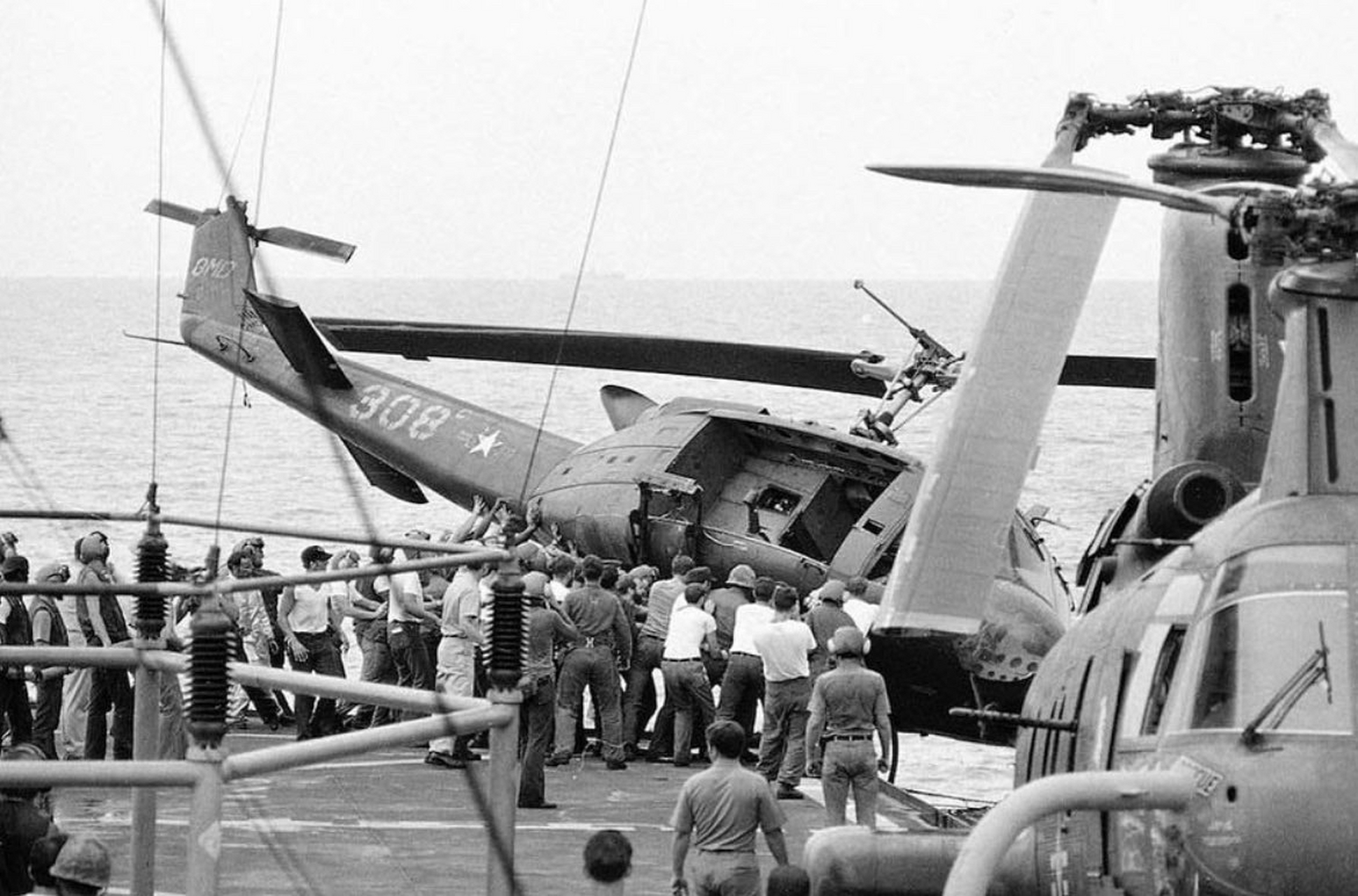 1975年越南战争最后阶段的常风行动中,随着西贡市向北倾斜,美军从西贡