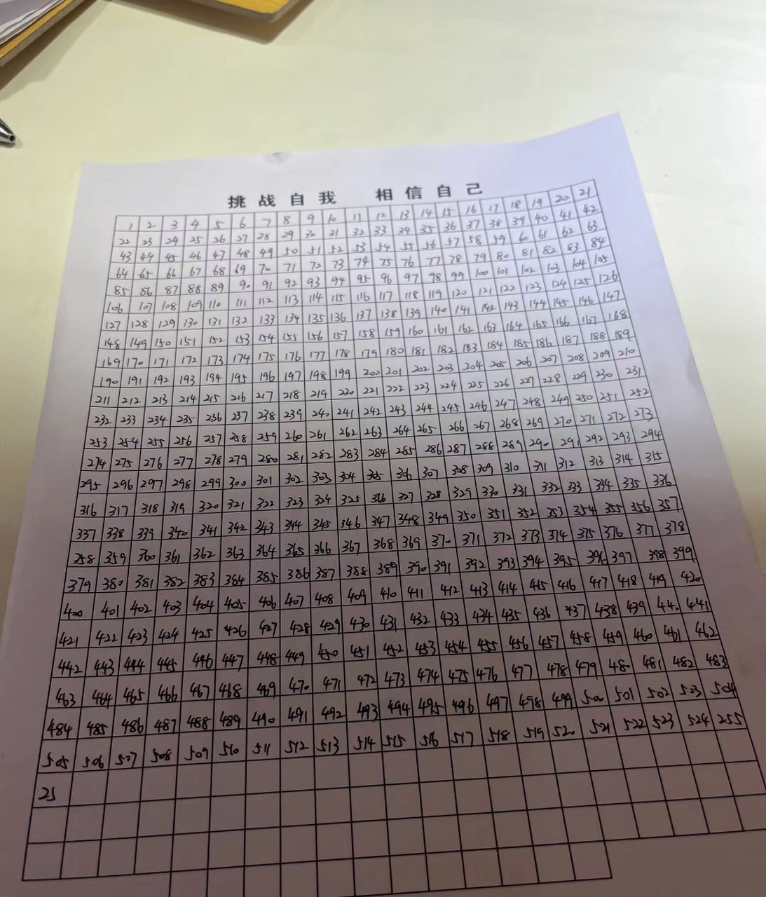 从1写到600,全对奖励一个大公仔,第一次错了然后那个老板笑嘻嘻地说再