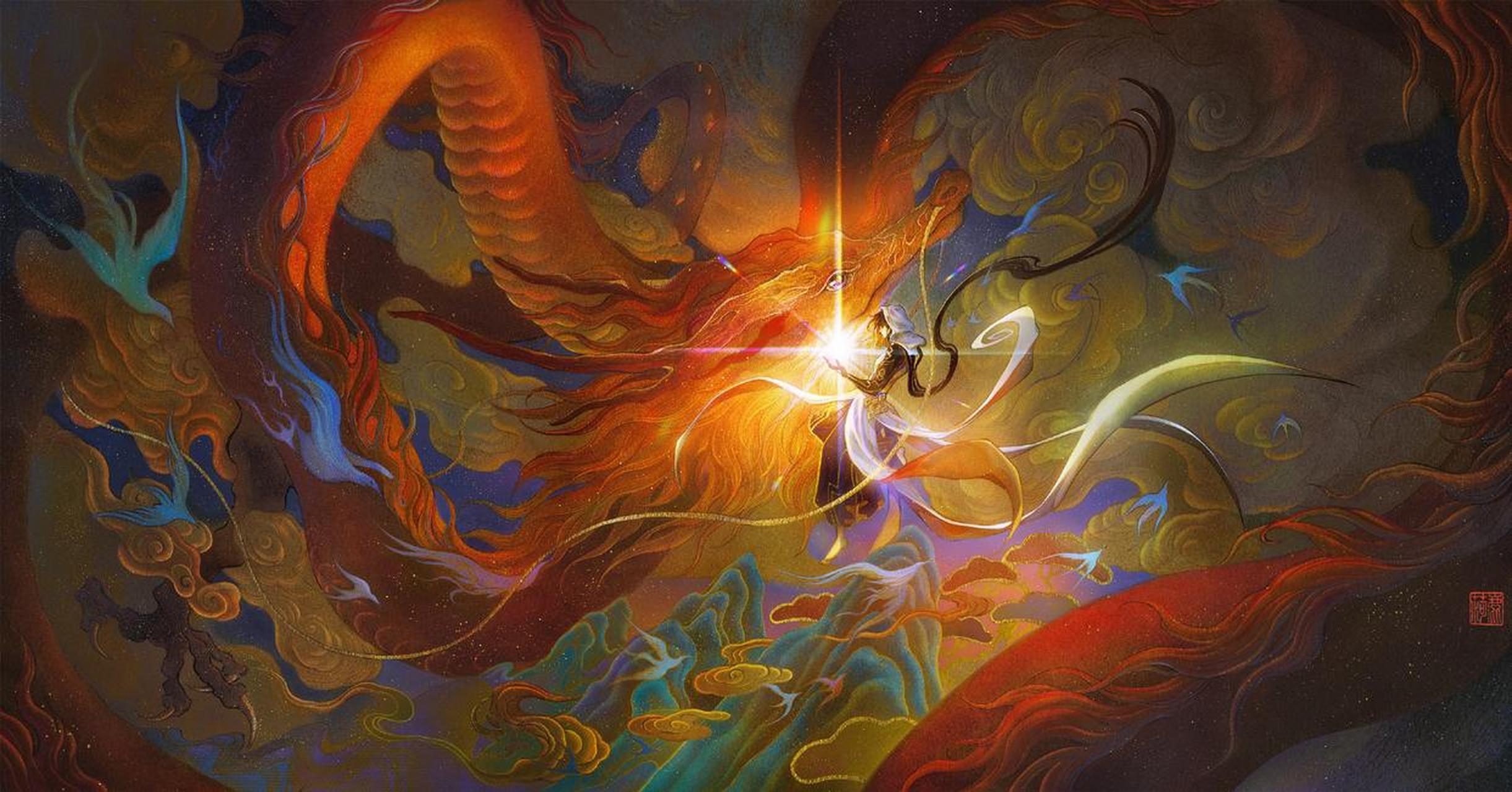 插画师:鹿菏 he  这图绝了