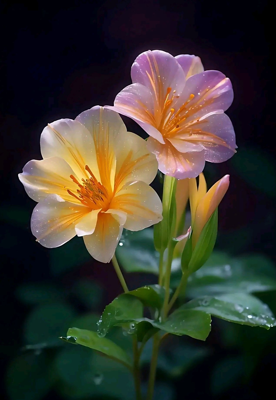 六出花,典雅大方,富丽堂皇 六出花,别名智利百合,秘鲁百合,水仙百合