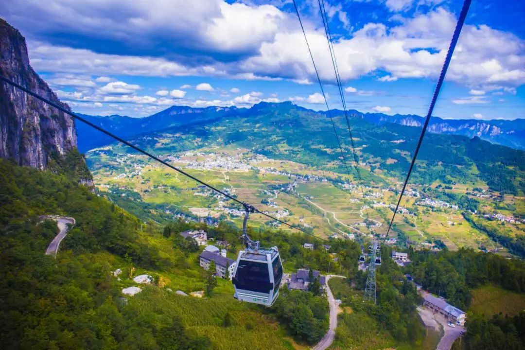 巫山黄岩索道图片