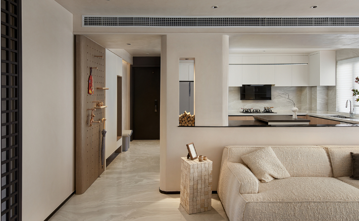 129㎡极简装修设计,低饱和度配色,干净利落!