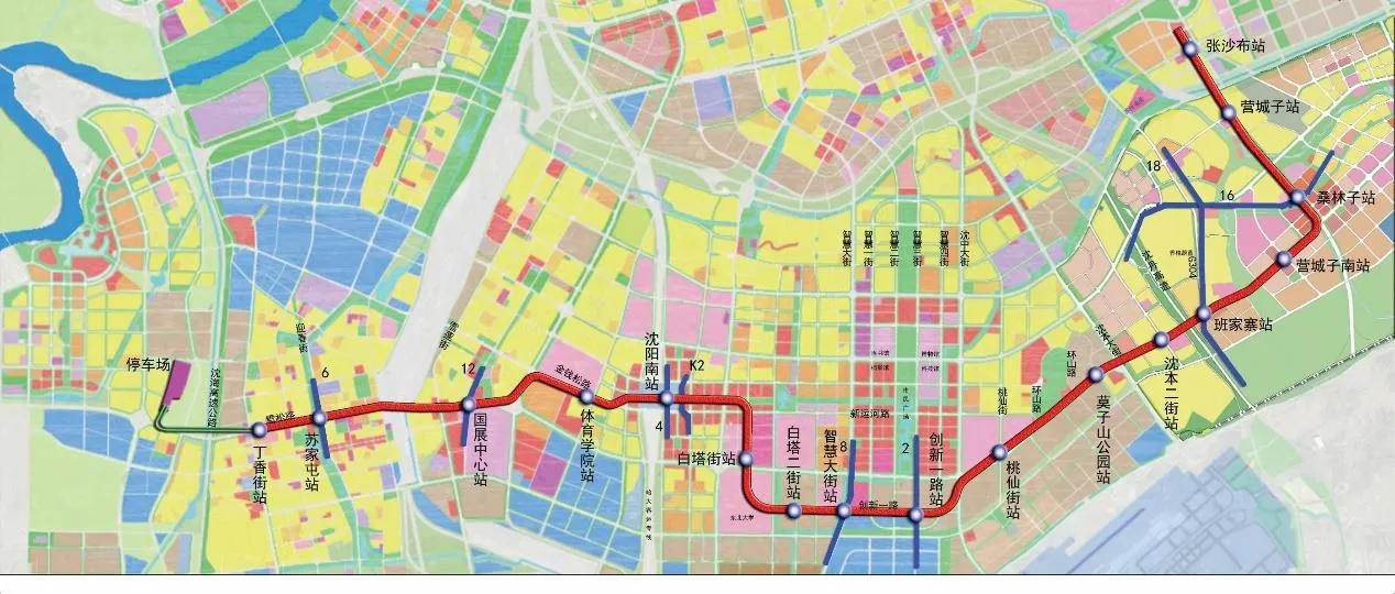 沈阳地铁南延线站点图片