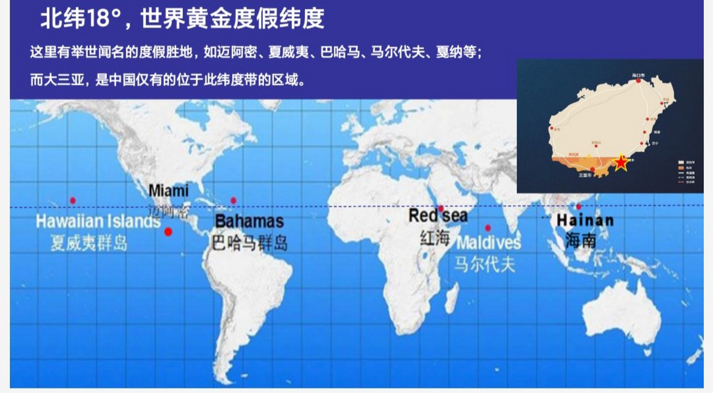 北纬18度,世界黄金度假纬度线经过那里?