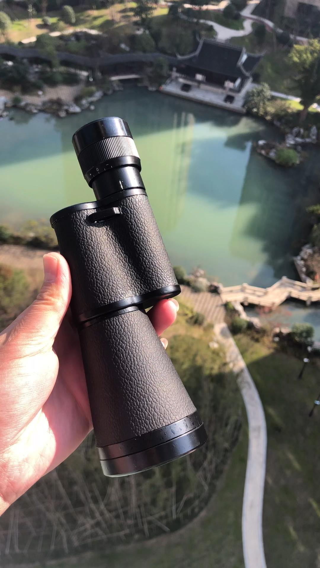 俄罗斯贝戈士12x45单筒便携望远镜效果实测#望远镜 #单筒望远镜 #户外