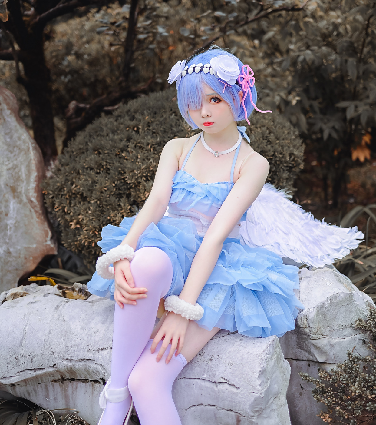 天使雷姆cos,糟糕,这心动的感觉是怎么回事?