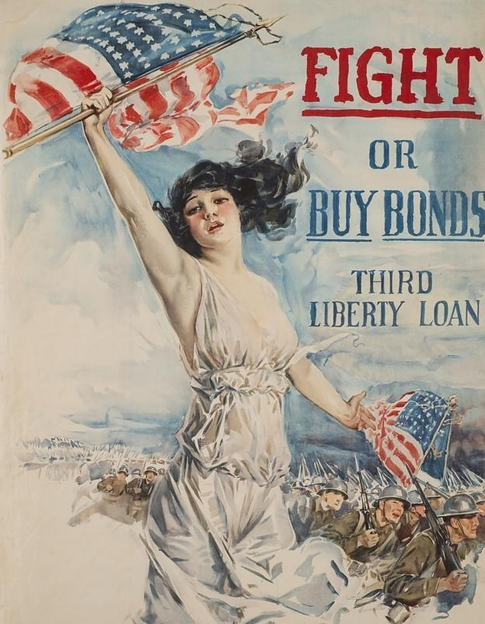 美国二战以女性角度号召大家参军的海报.