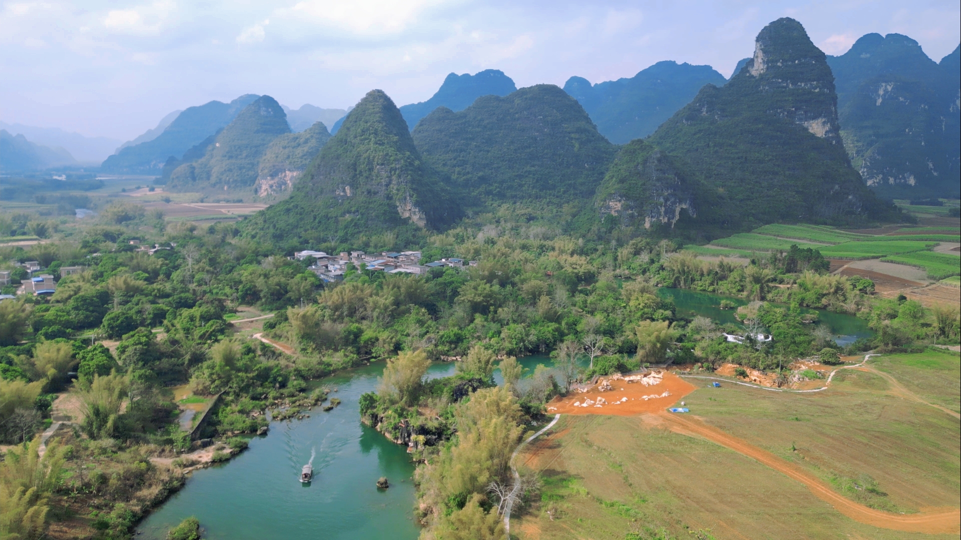 广西大新县安平仙河景区,黑水河国家湿地公园