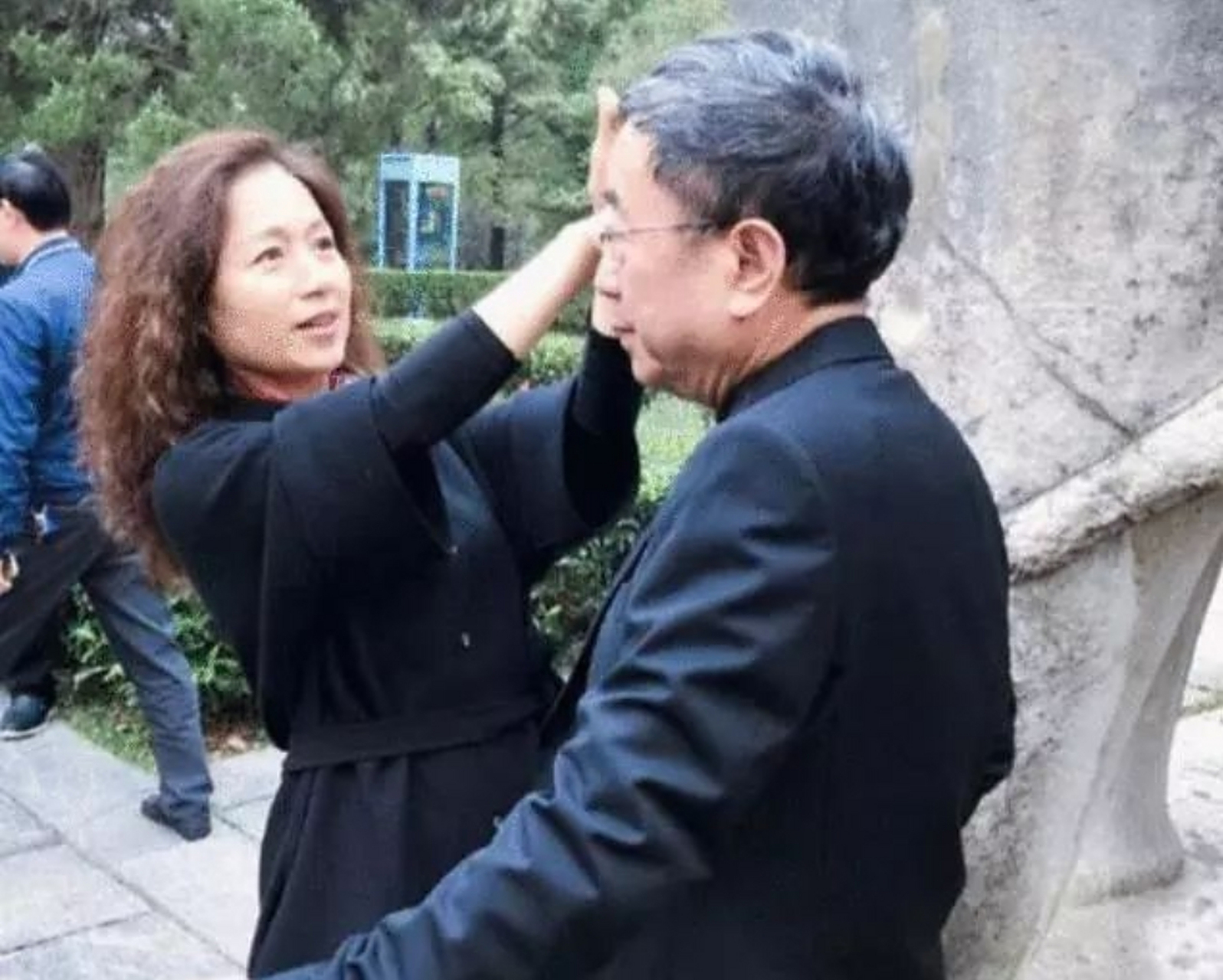 马兰与老公余秋雨.