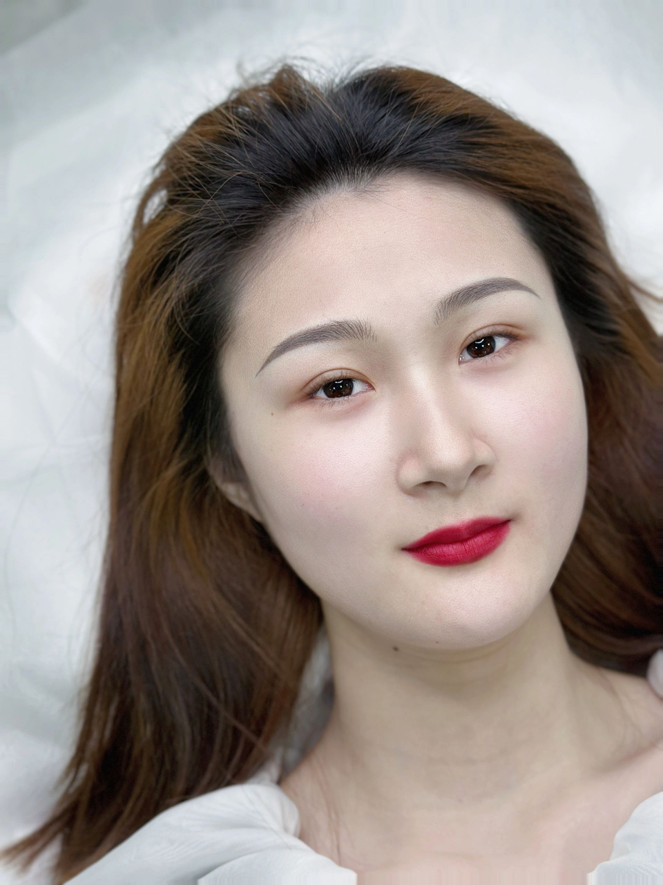 圆脸女孩贵气眉型设计 #纹眉