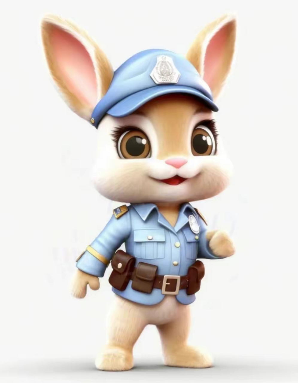 玩转兔年,兔子兔警长来了,别干坏事哟
