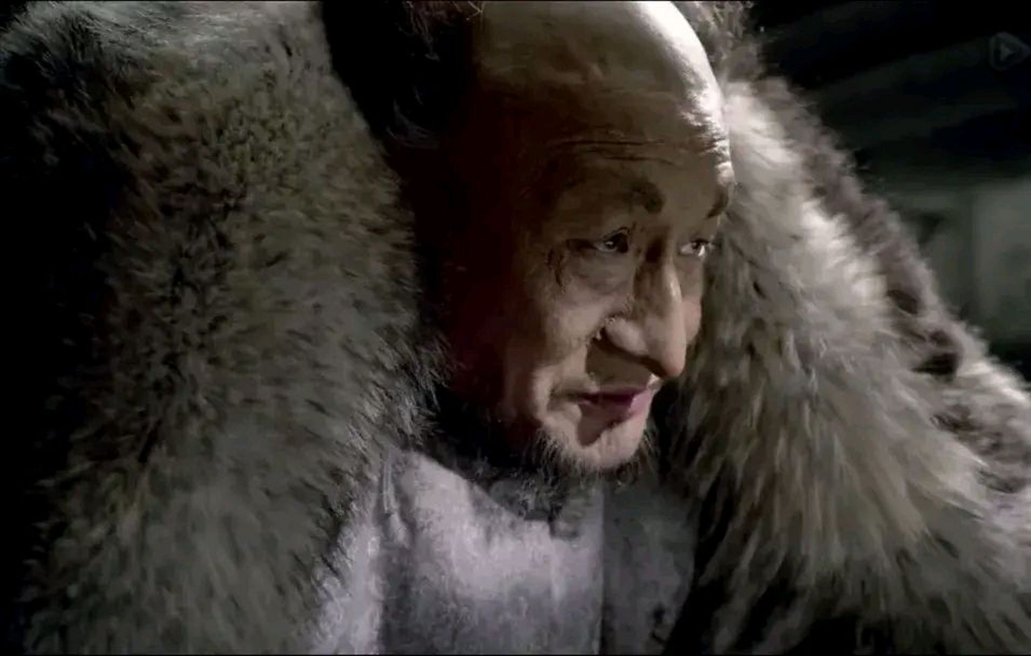 1960年,八一厂拍摄的故事片《林海雪原》中毕钰出演的"座山雕"形神