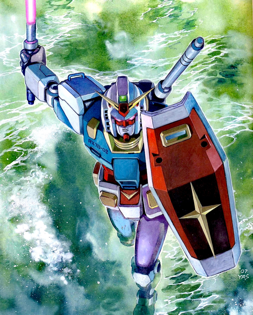 安彦良和《机动战士高达0079》插画欣赏.#动漫# #插画# #高达