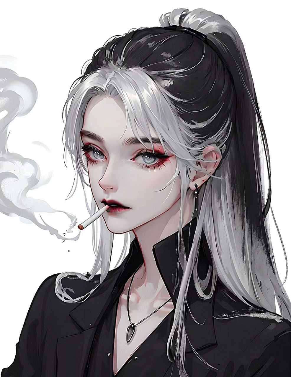 ai黑白炫酷拽姐头像[得意]#头像# #魅世海棠# #corrupt乄雨霖铃