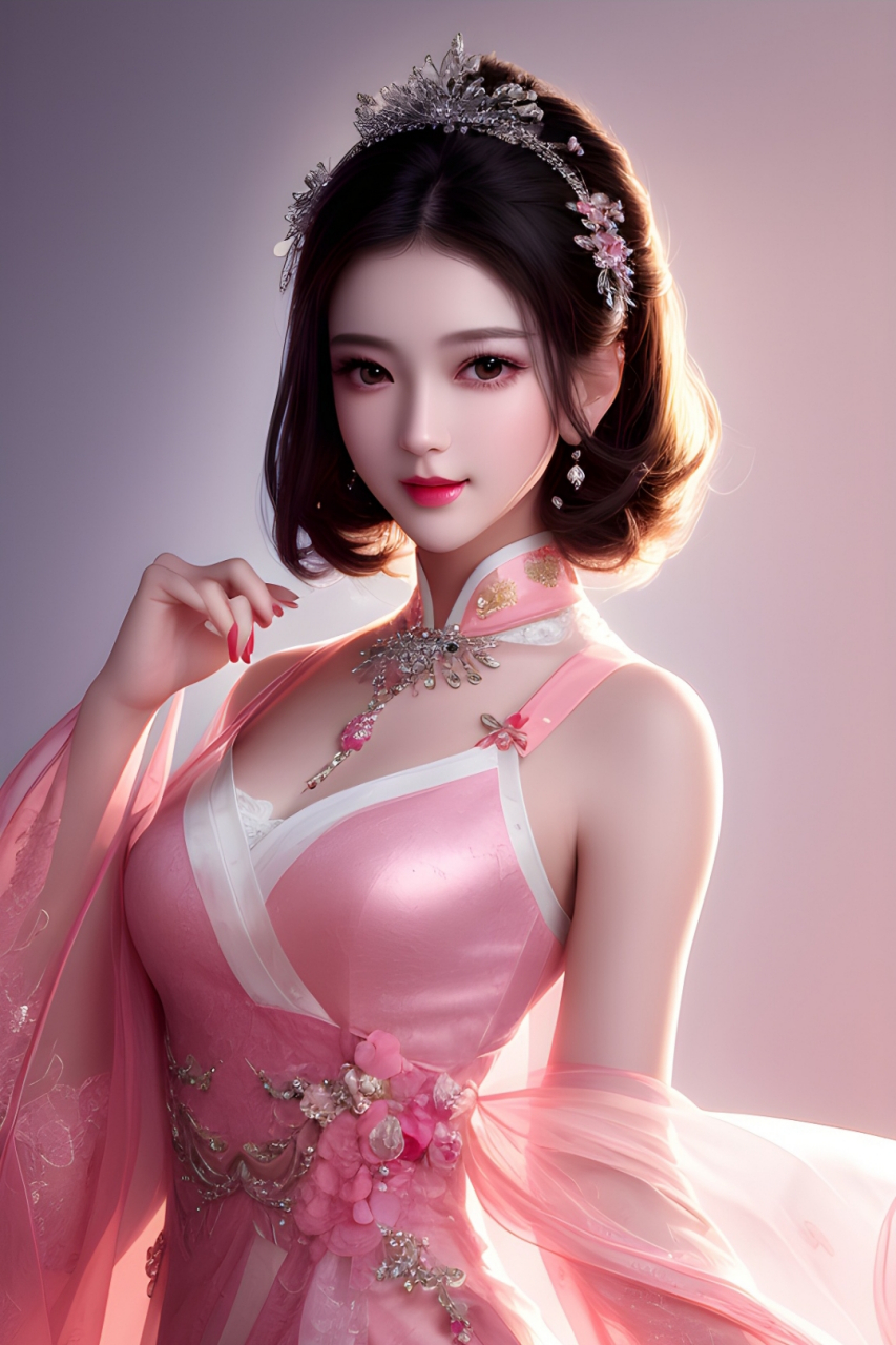 中国古风贵妃【aⅠ绘图】[嘻嘻]#美女# #四月创作打卡挑战赛# #原神